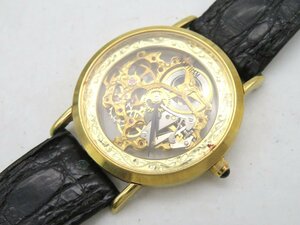 1円◆稼働◆ ウォルサム スケルトン 手巻き ユニセックス 腕時計 N19403