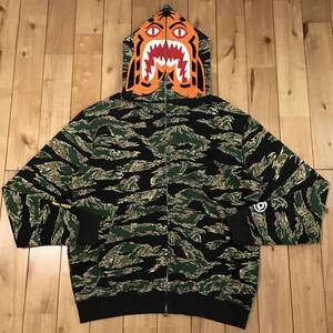 タイガー パーカー Mサイズ tiger camo tiger full zip hoodie a bathing ape BAPE エイプ ベイプ アベイシングエイプ 迷彩 d12