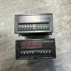 【中古品】WATANABE 　直流電圧デジタルパネルメーター　AM-332-DV-21 　2個まとめ売り　A-955