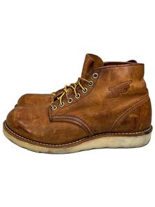 RED WING◆レースアップブーツ/25cm/CML/レザー/9111/シミ・キズアリ//