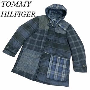 TOMMY HILFIGER 大きいサイズ ダッフルコート ダウンコート ジャケット アウター 裏ボア XL フード付