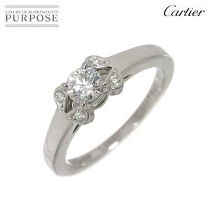 カルティエ Cartier バレリーナ ダイヤ 0.24ct E/VVS1/EX #47 リング Pt プラチナ 指輪 Ballerine Ring 【証明書・鑑定書付き】 90258181