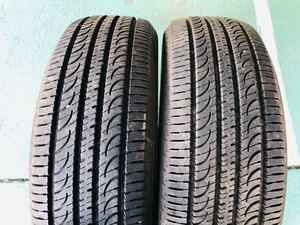 送料無料 中古タイヤ 235/65R17 溝7.5mm 2本 YOKOHAMA GEOLANDAR SUV 2019年製 バリ山 ヨコハマ ジオランダー アウトランダー