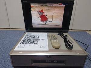 Victor ビクター S-VHSビデオデッキ HR-X7 動作品 純正電源ケーブル&純正リモコン&取扱説明書 極美品 99年製