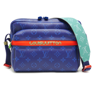 ルイヴィトン Louis Vuitton LV メッセンジャーPM モノグラム・パシフィック M43829 青 緑 保存袋付 美品