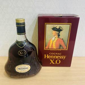 【H0726.4-75OR】 1円～ 未開栓 ヘネシー XO Hennessy COGNAC 金キャップ コニャック 古酒 ブランデー 700ml 40% 箱付き