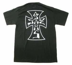 JB即決 JAY ADAMS ジェイ・アダムス CROSS オリジナル クロス Tシャツ　BLACK 黒x白 ブラックxホワイト XLサイズ 新品