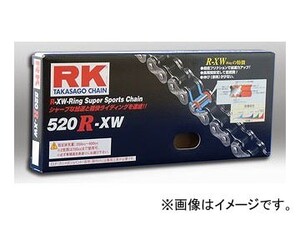 2輪 RK EXCEL シールチェーン STD 鉄色 520R-XW 100L BR250 A1 KLR250 A1/2 Z200 A1-6