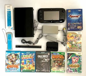 〈動作確認済み〉ニンテンドー WiiU 本体 WUP-101〈01〉32GB ボンバーマン ドラゴンクエストⅠ・Ⅱ・Ⅲ WiiUソフト3本 Wiiリモコン