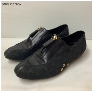 LOUIS VUITTON ルイヴィトン モノグラム レディース シューズ 37 1/2 ブラック