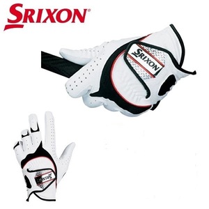 ◆送料無料 新品 ダンロップ 日本正規品 SRIXON(スリクソン) 3Dフィット ゴルフグローブ(左手用) 「GGG-S003」 25cm ホワイト 箱無し