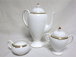 ◆WEDGWOOD CLIO ティーポット/クリーマー/シュガーポット 3点セット◆