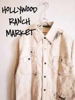 D221361 HOLLYWOOD RANCH MARKET 刺繍デザインシャツ