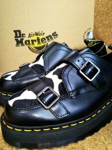 【Dr.MARTENS】ドクターマーチン シドニー ダブルモンクストラップシューズ UK9(28cm )SIDNEY DOUBLE MONK HAIR ON ハラコ【箱付き極美品】