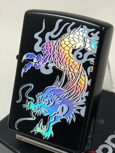 Zippo　ドラゴン（竜 龍・ブラック）ホログラム・レインボー七変化 RL-BM 和柄