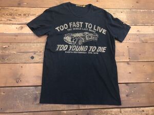 USA製 Johnson Motors Inc. To fast to live Crew Neck T-Shirts プリント Tシャツ TOYS McCOY size M 