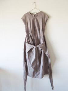 美品 2021 COSMIC WONDER / コズミックワンダー 13CW17239-1 Wrapped sleeveless dress 0 Violet ash * ワンピース ドレス