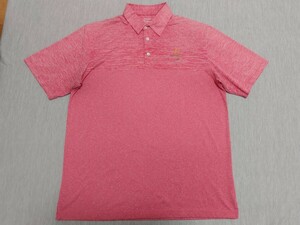 ＼送料込み／☆美品☆【7 SEVEN】AYODHYA LINKS アヨダヤ リンクス 半袖 ポロシャツ サイズL 赤 レッド ゴルフウェア GOLF coolwear タイ