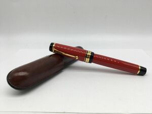 1010-507MKYG479 RP 万年筆 ケース付き　PILOT　パイロット　CUSTOM URUSHI カスタム　漆　ウルシ　ペン先 18K-750 朱色？　文房具　