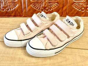 ★☆90s!USA!レア!コンバース ALL STAR V-3 ピンク 4.5 23.5cm converse オールスター チャック マジックテープ ビンテージ 223☆★