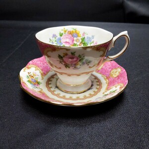 169 ロイヤルアルバート ROYAL ALBERT カップ ソーサー レディカーライル フラワー カップ 11.2×9×7cm ソーサー 13.9×13.9×2.6cm