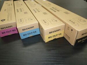 SHARP 　純正トナー 4色セット　MX-23JT　黒青赤黄　　MX3614 MX3114 MX2514 MX3611 MX2310 MX2517 MX3117 MX3111 MX2311用　MX23JT