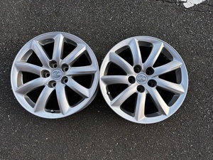 【中古品】レクサスＬＳ純正アルミホイール　2本セット　18×7.5J　120-5+32　ハブ60ｍｍ（実測）