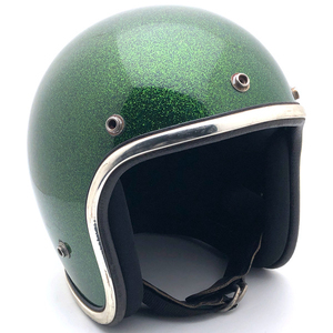 送料無料 ARTHUR FULMER AF40 GREEN METALFLAKE 56cm/アーサーフルマー緑ビンテージヘルメットハーレーグランメゾン東京キムタクsシェル70