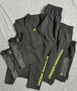 UNDERARMOUR 新品未使用NEWMODEL2024 UAフレッシュウーブンフルジップ ジャケット・UAフレッシュウーブンパンツトレーニングウェア７セット