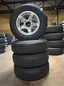 中古夏タイヤホイールセット　195/80R15　BRIDGESTON デューラー H/T 684Ⅱ　4本セット　　★☆送料安★☆