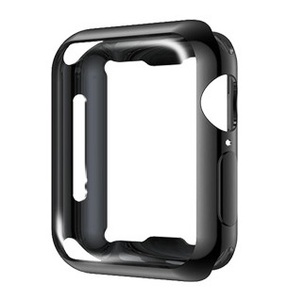 Apple Watch アップルウォッチ 38mm用 フルカバーケース ブラック 1個 全面保護 耐衝撃 Series1 Series2 Series3