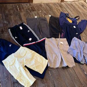 adidas, NIKE, Tommy Hilfiger, GAPなど ブランド多数 中古ボトムス まとめ売り 10点セット パンツ＆ショーツ 卸売り