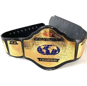 WCW TELEVISION CHAMPIONSHIP BELT ダブルシーダブル　チャンピオンシップ　チャンピオンベルト復刻 レプリカ　プロレス長期保存ジャンク品