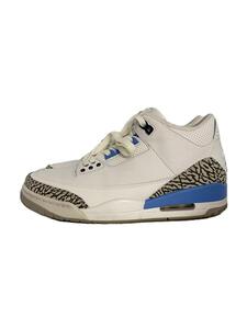 NIKE◆AIR JORDAN 3 RETRO/エアジョーダン3 レトロ/CT8532-104/ホワイト/25cm