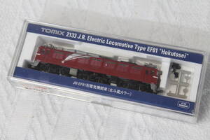 【1227H】(3666) TOMIX トミー 2133 JR EF81形電気機関車（北斗星カラー) J.R. Electric Locomotive Type EF81 Hokutosei ジャンク品