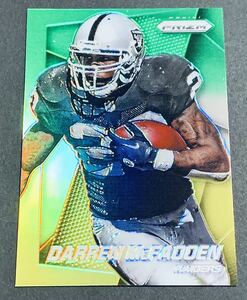 2014 Panini Prizm Football Darren McFadden Neon Green Yellow No.186 Raiders NFL プリズム　カード