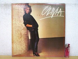 ◇F2105 LPレコード「【プロモ盤白ラベル】さよならは一度だけ / オリビア・ニュートン・ジョン Olivia Newton John」EMS-81140 見本盤