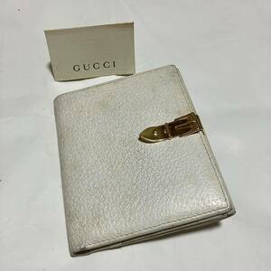 【GUCCI / グッチ】 レザー / 二つ折り財布