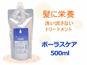 ポーラスケア500ml やせた髪 傷んだ髪 ハリ コシ ボリューム 洗い流さないトリートメント 髪の芯まで栄養 枝毛 切れ毛 ヘアサロン専売品