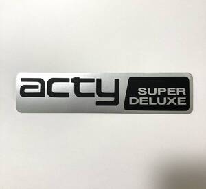 ACTY ステッカー 縦4cm横17.5cm アクティ TN ホンダ HONDA SDX HA3 HA4 HA8 HA9 旧車 高速有鉛 軽トラ 軽バン ストリート アクティトラック