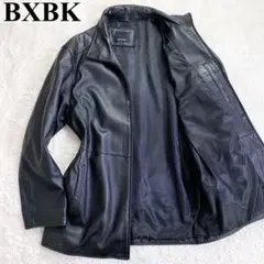 【希少】BXBK ファーストダウン ラムレザージャケット XLサイズ ブラック