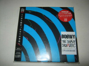 BOOWY ボウイ / THIS BOOWY DRAMATIC レア 帯付初回限定CD+DVD+ブックレット ステッカー付 氷室京介 布袋寅泰