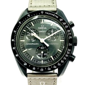 【1円スタート】【箱付き】OMEGA オメガ Swatch スウォッチ スピードマスター MISSION TO MERCURY クオーツ メンズ腕時計 ジャンク 384478