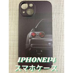 在庫処分! iPhone14 スマホケース カバー シリコン R32 GT-R スカイライン 衝撃対策 頭文字Ｄ JDM スポーツカー ガンメタ 旧車 日産 USDM