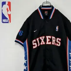 ナイキ NBA 76シクサーズ 半袖 ジャージ ジャケット バスケ 古着