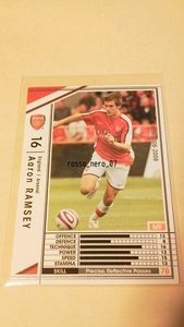 ☆WCCF2008-2009☆08-09☆076☆白☆アーロン・ラムジー☆アーセナル☆Aaron Ramsey☆Arsenal☆