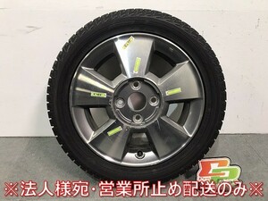 フィット ヴィッツ キューブ マーチ デミオ 等 社外 ホイールタイヤ 1本のみ 14ｘ4.5J/ET48/4穴 4H/PCD100/ハブ径55mm (118232)