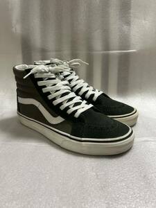 美品　VANS バンズ SK8HI 27ｃｍ　オリーブ