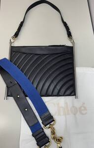 美品！！ クロエ ロイ ハンドバッグ ショルダーバッグ 2WAY ブラック レザー レディース Chloe ZM1668