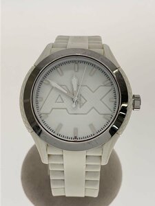 ARMANI EXCHANGE◆クォーツ腕時計/アナログ/ラバー/WHT/WHT/AX1380